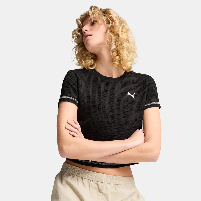 بوما بلوزة دير تو القصيرة بملمس بارز للنساء